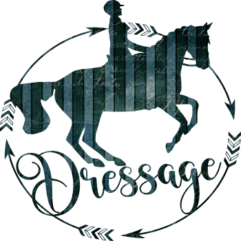 Aufkleber Dressur