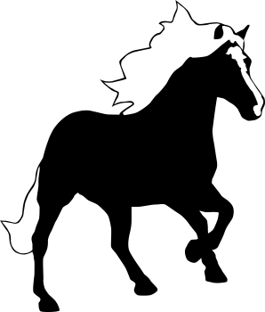 Aufkleber Haflinger