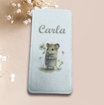Brillenhülle "Maus" aus Filz