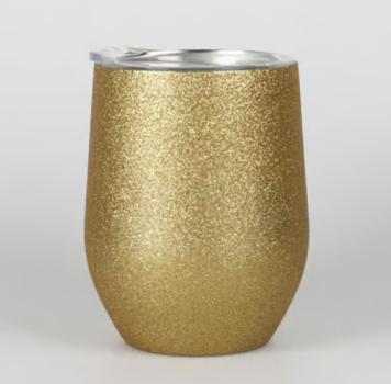 Becher, gold glitzer, 360ml