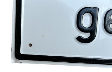 Prägeschild "Ein-und Ausfahrt bitte frei lassen"