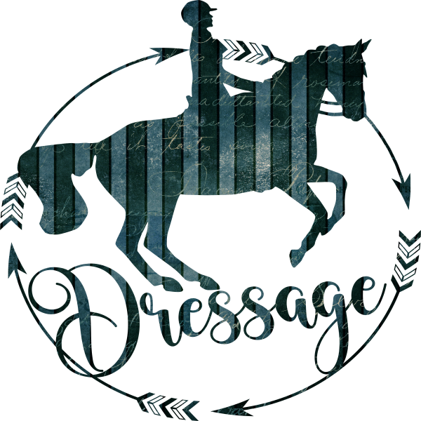 Aufkleber Dressur