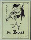 Stallplakette "Der Boss" aus massivem Aluminium