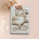 Geldgeschenk "Herzlichen Glückwunsch" für Hochzeit Geburt Ruhestand  Rente