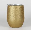 Becher, gold glitzer, 360ml