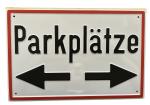 Prägeschild ""Parkplätze"